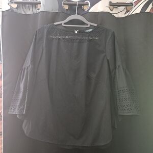 Lauren Ralph Black Blouse